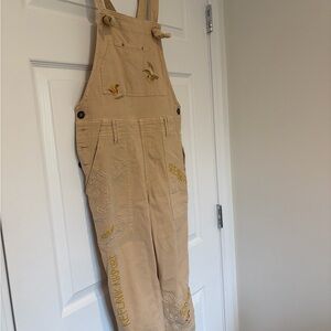 Anthropologie Tan Jumpsuit